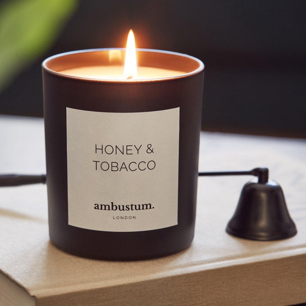 Honey & Tobacco Scented Candle - 165g